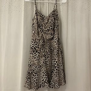 THREE PINK HEARTS Cheetah Print Dress ~ Size:L